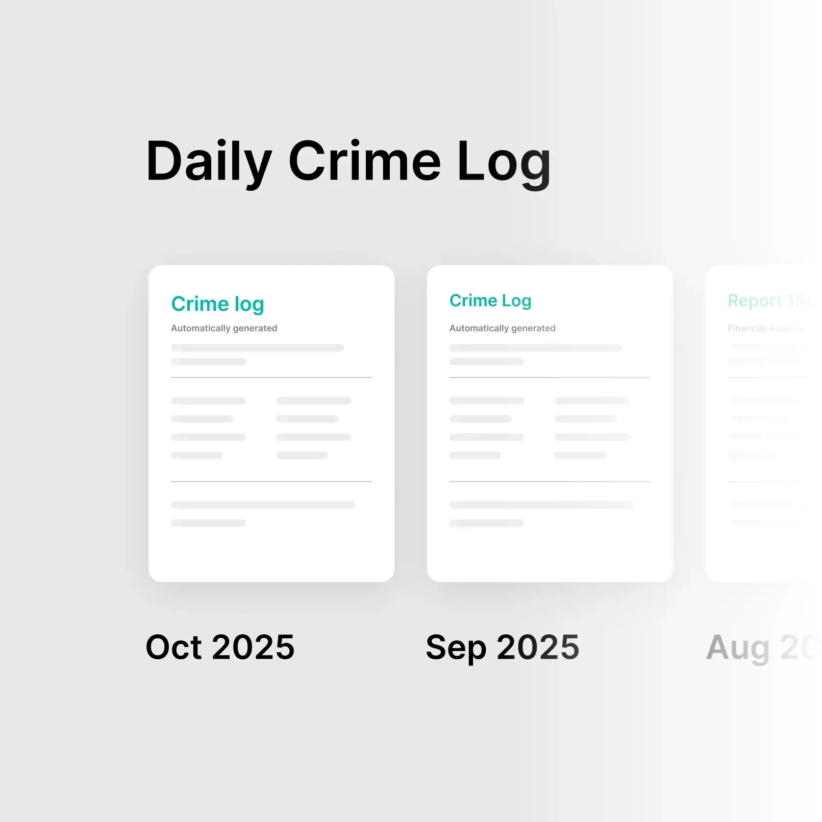 Automatic ASR and crime log updates